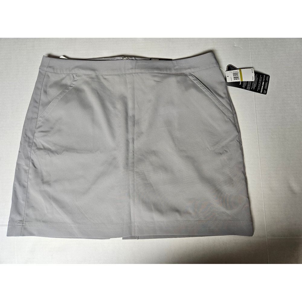 PGA Tour Women's Golf Skort size 14 athletic‎ Light Gray Color Sunflex 50 NWT